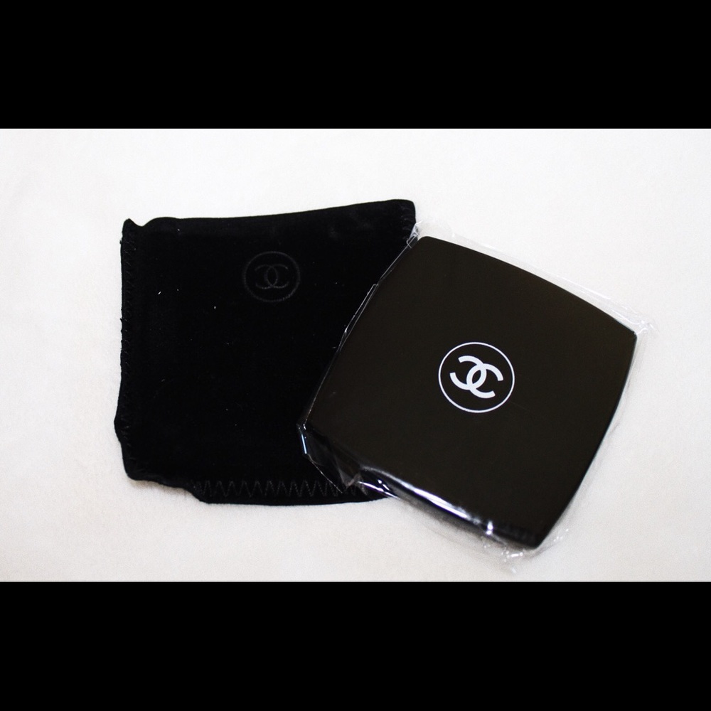 CHANEL Black Double Mirror Compact